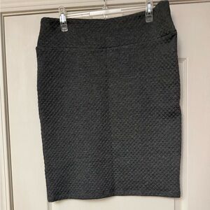 LuLaRoe Charcoal Textured Pencil Skirt